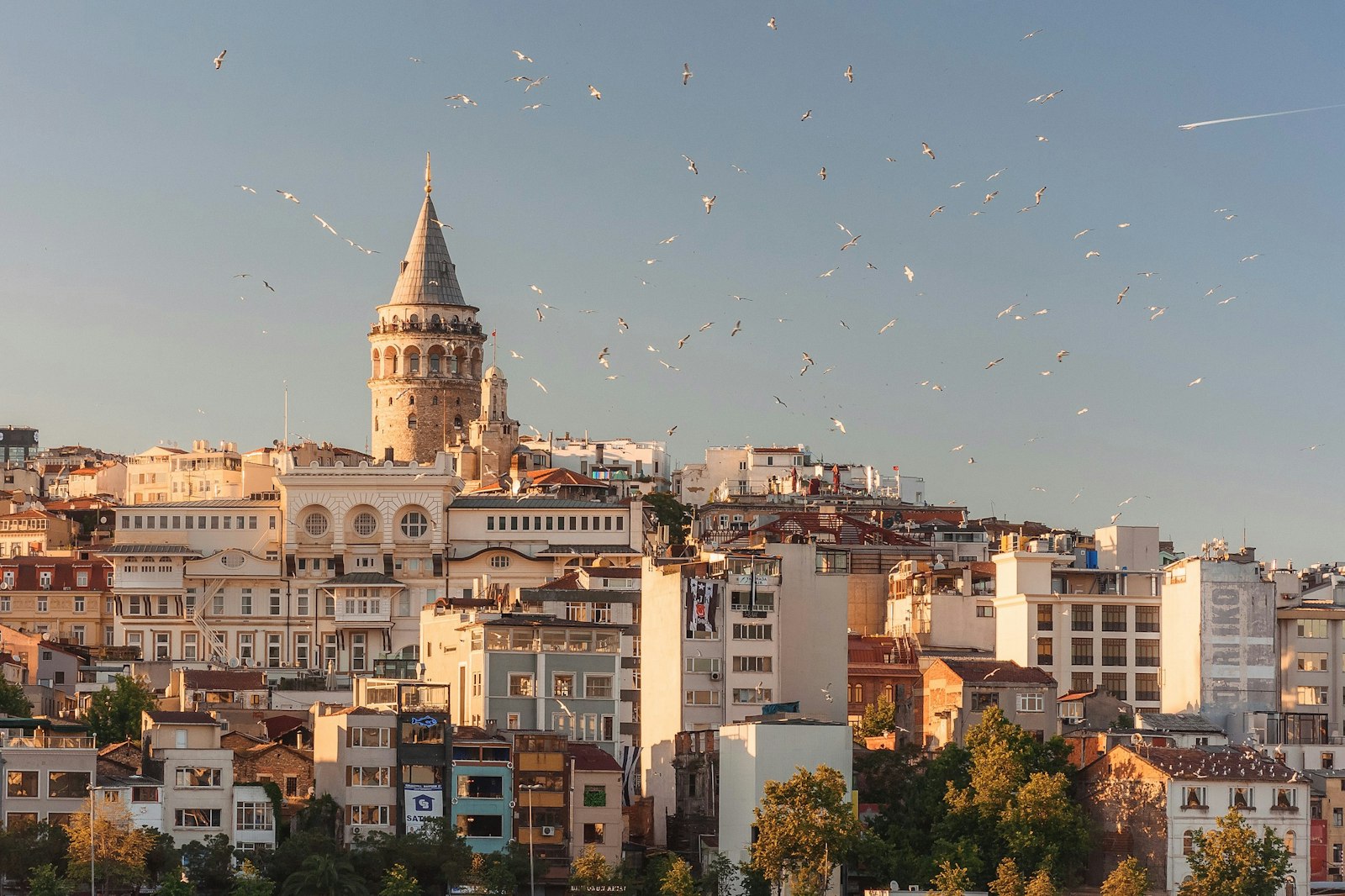 Galata Tower over Istanbul's rooftops